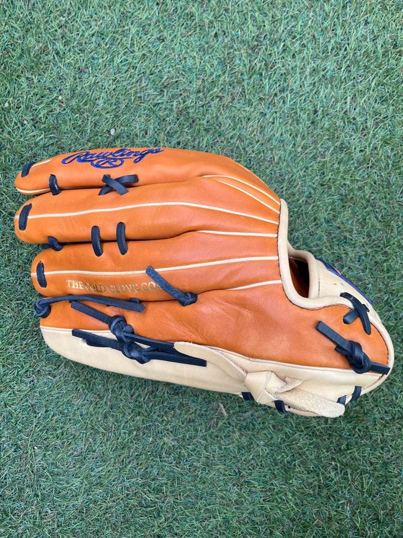 だ*ん様 美品　ローリングス ハイパーテック 一般 軟式グローブ 外野用 右投げ
