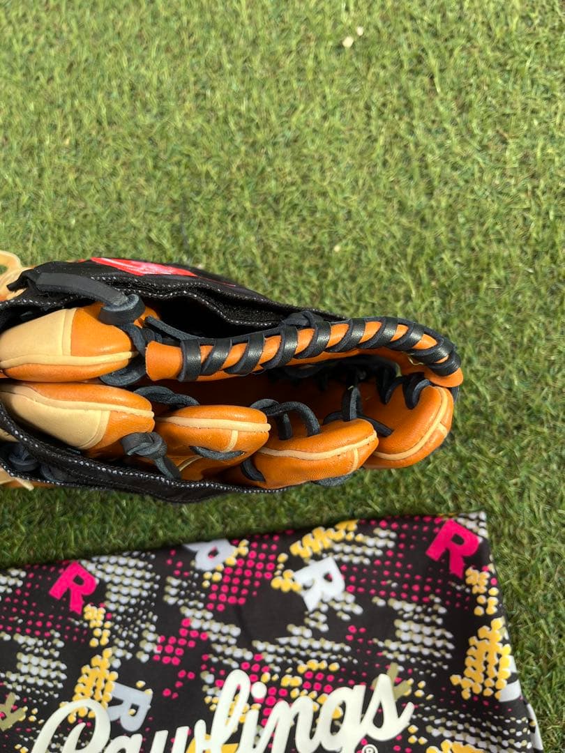 だ*ん様 美品　ローリングス ハイパーテック 一般 軟式グローブ 外野用 右投げ