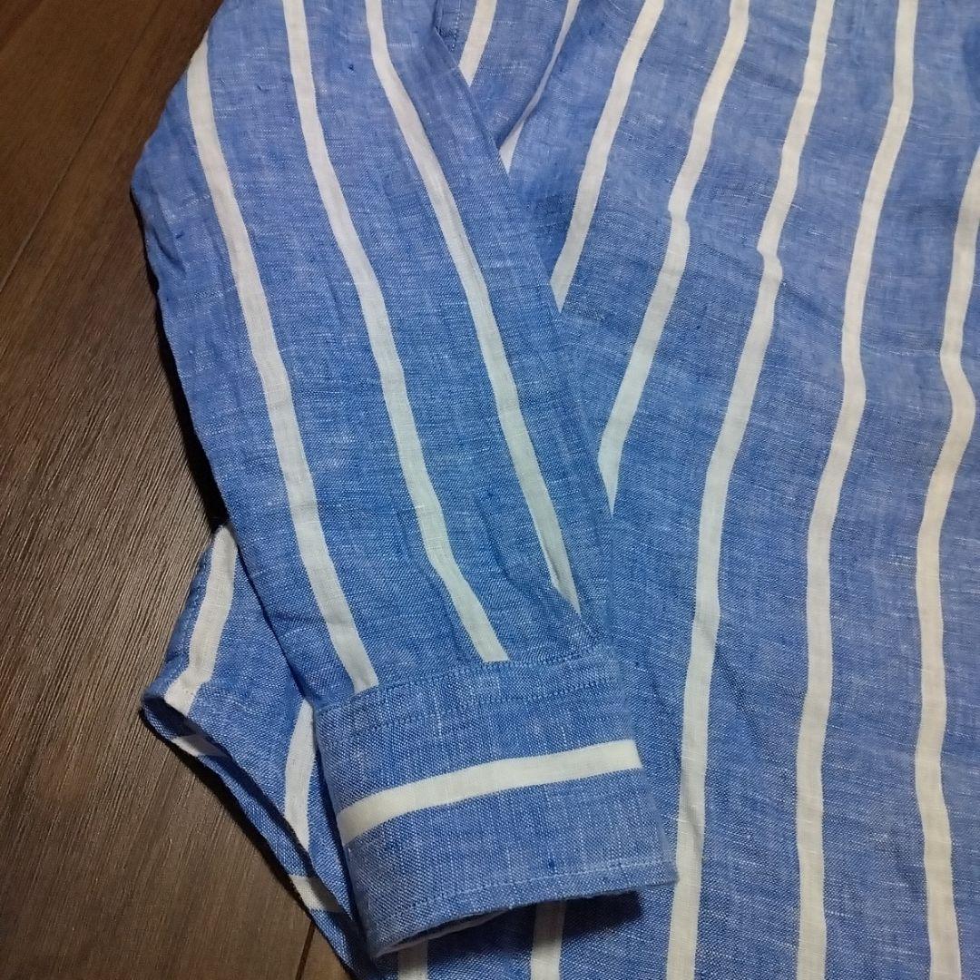 POLO RALPH LAUREN リネンストライプ 長袖シャツ