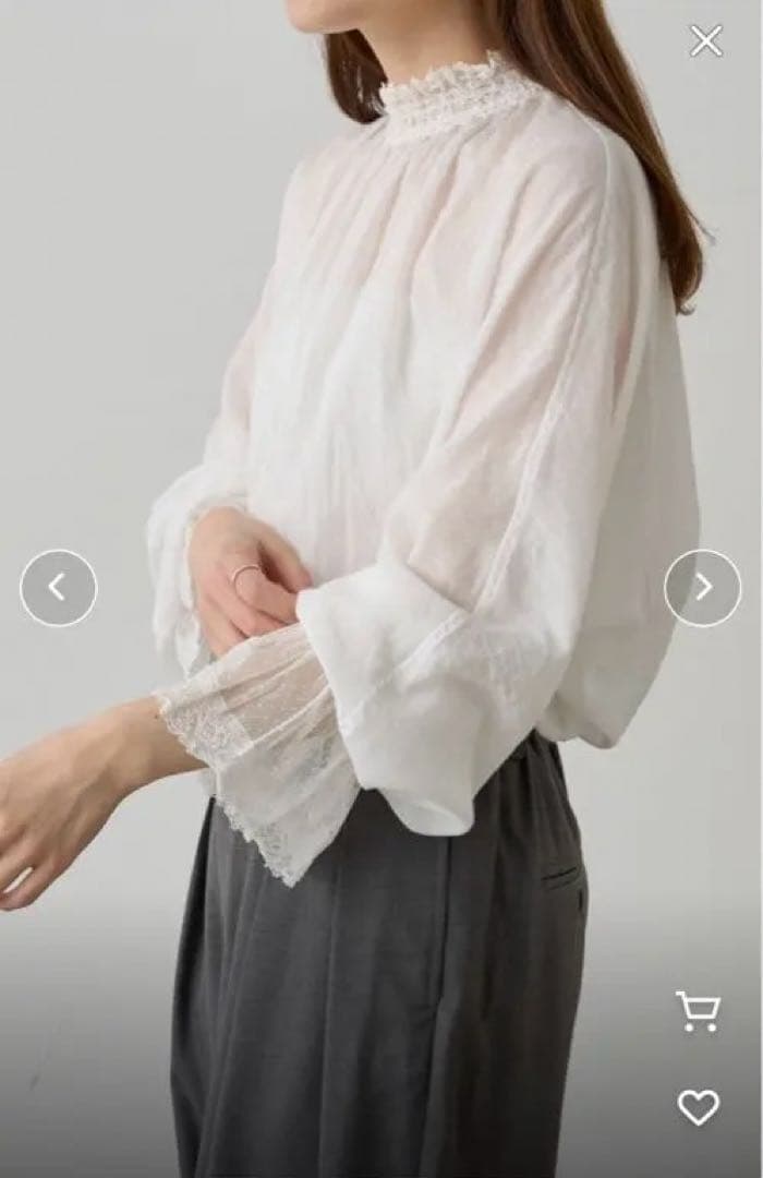 * bikke93 PUAL CE CIN レースブラウス