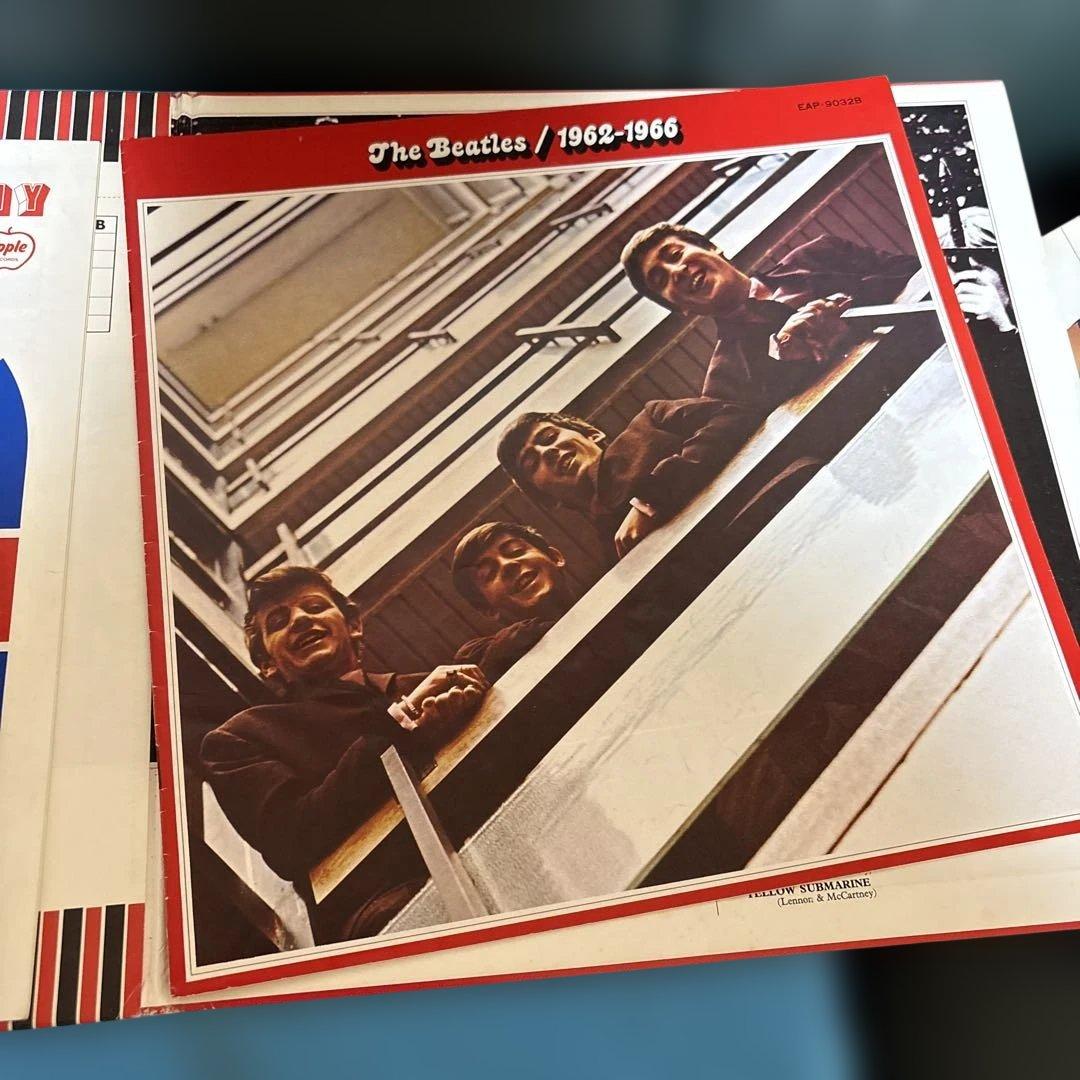 ビートルズと荒井由実とピンクレディーのLPレコードまとめて