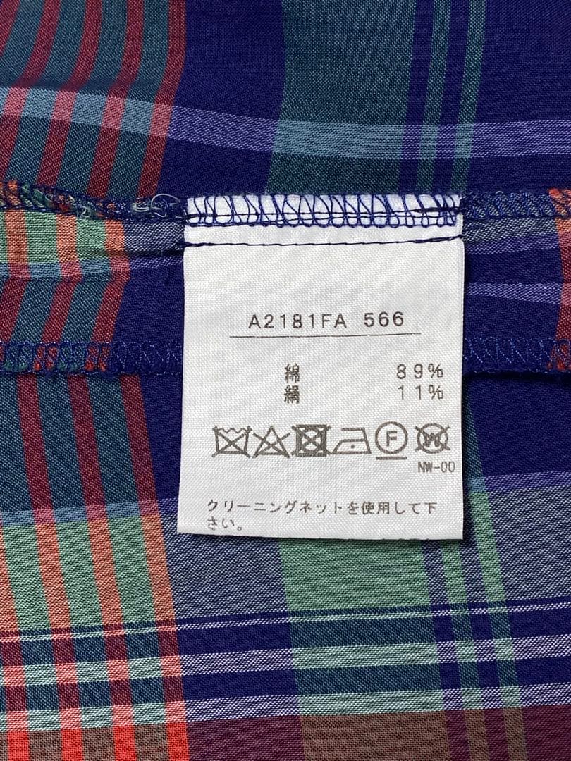 ピンクハウス　フード付きチェックワンピース