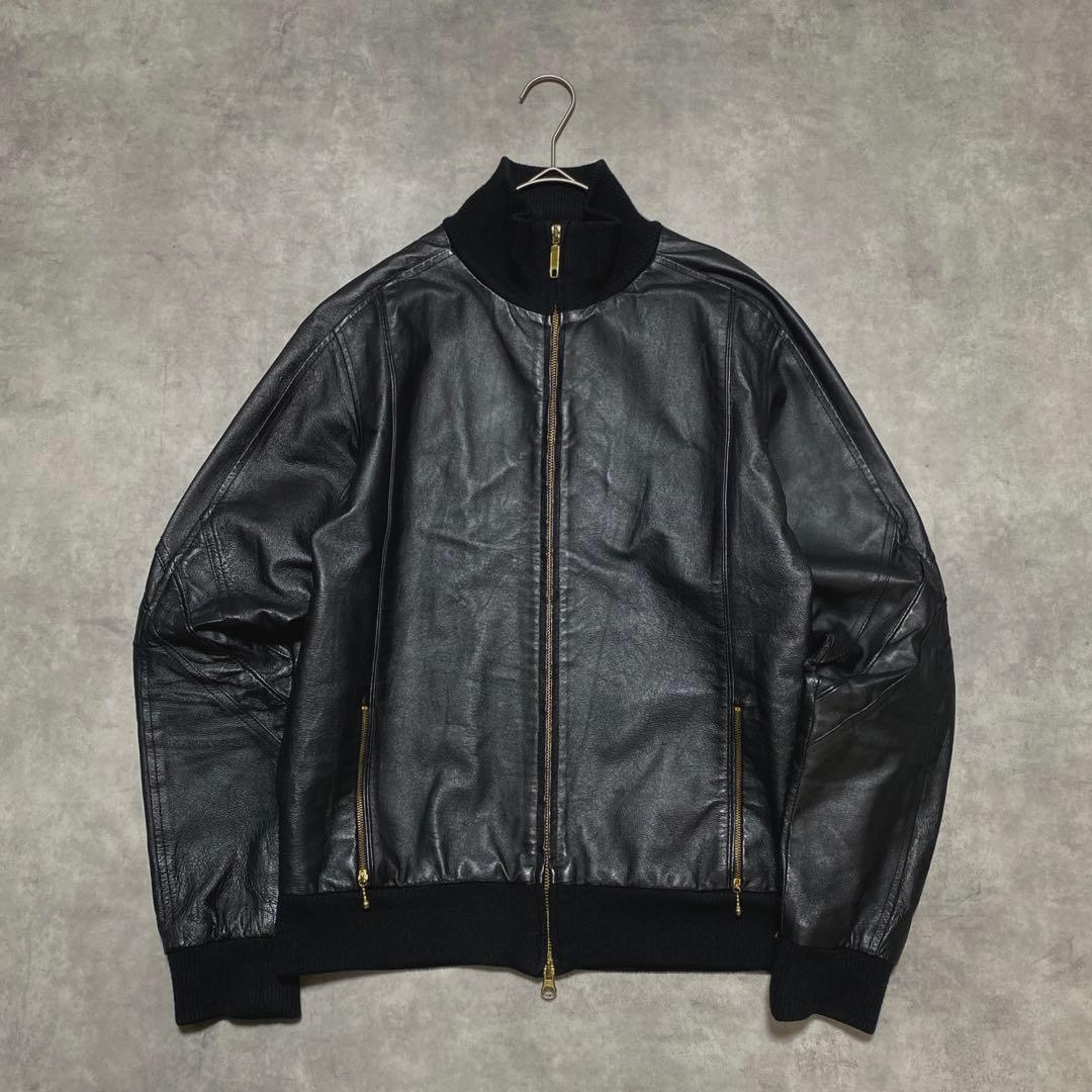 archive y2k 本革 ピッグレザージャケット シングルライダース 黒 L