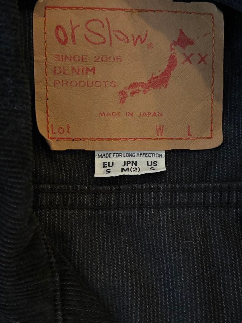 OrSlow コーデュロイ ブラック Size-M