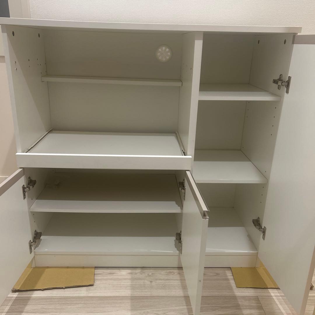 ニトリ　キッチンレンジ台　食器棚　レンジボード