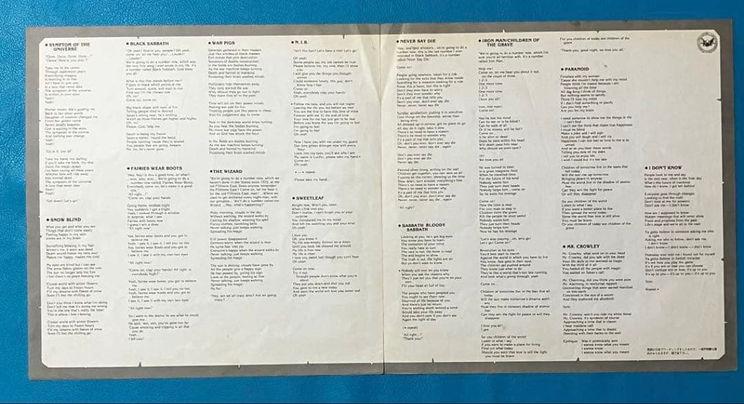 【中古LP】Ozzy Osbourne/ Speak of the Devil
