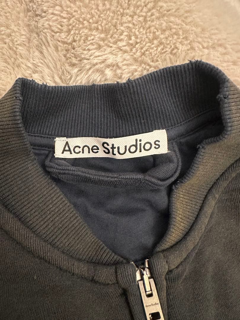 【店長】Acne Studios ジップロゴスウェット S ブラック