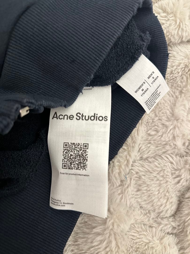 【店長】Acne Studios ジップロゴスウェット S ブラック