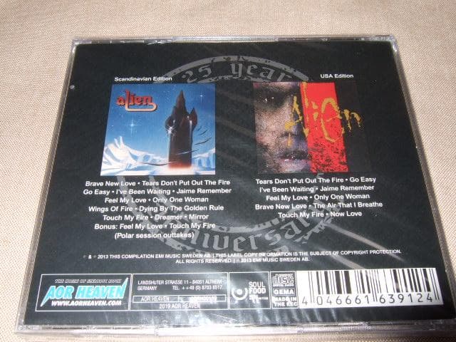 ALIEN,新品CD,メロハー,メロディアスハード,2枚組,北欧AOR