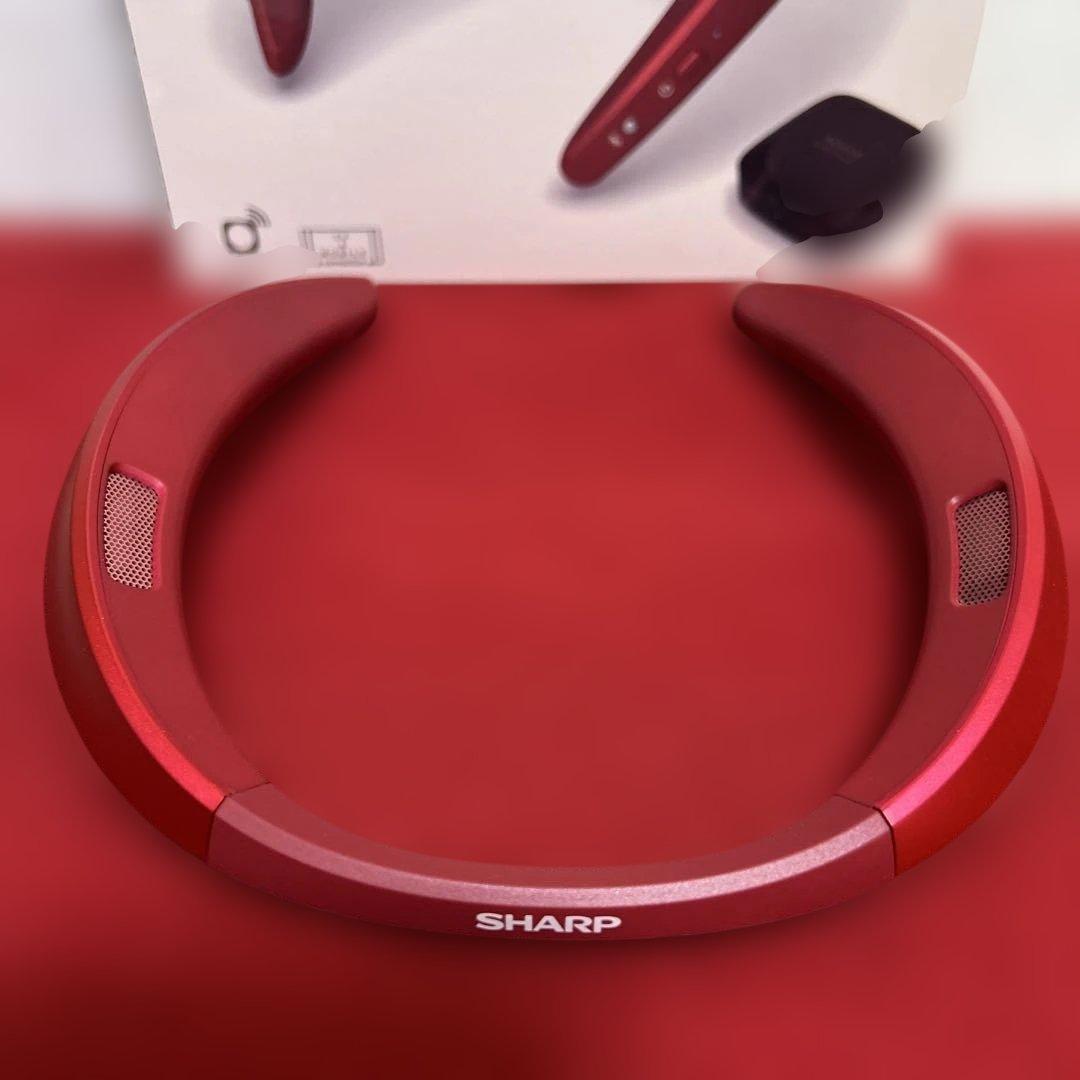 SHARP AN-S22 ネックスピーカー レッド