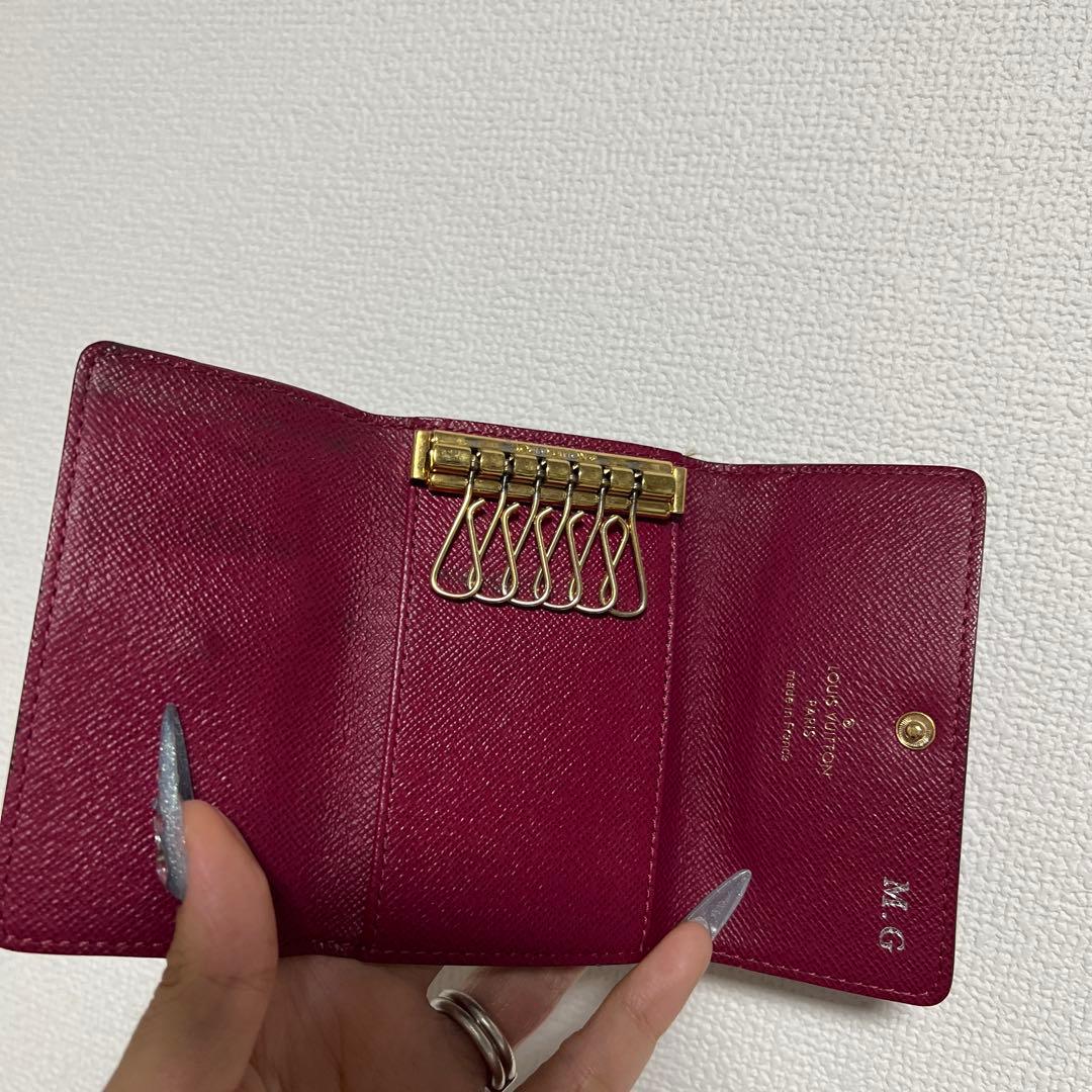 Louis Vuitton モノグラム キーケース ミュルティクレ6 フューシャ