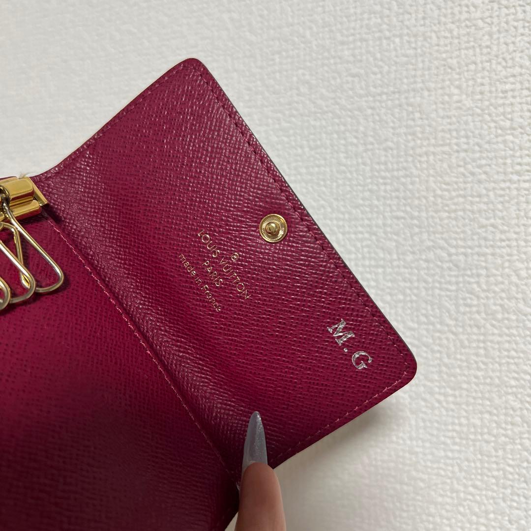 Louis Vuitton モノグラム キーケース ミュルティクレ6 フューシャ
