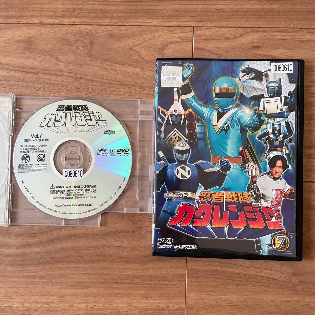 忍者戦隊カクレンジャー レンタル落ちDVD 9巻セット