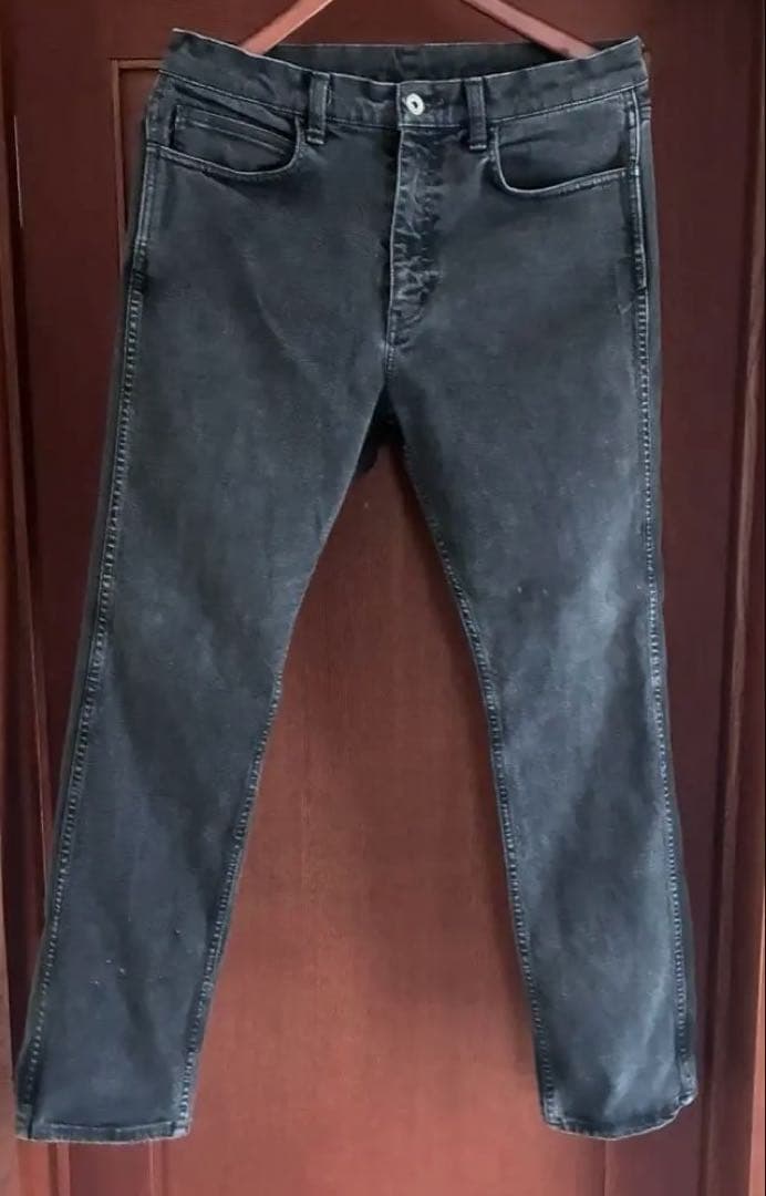 TAPERED SLIM STRAIGHT BLACK DENIMロンハーマン