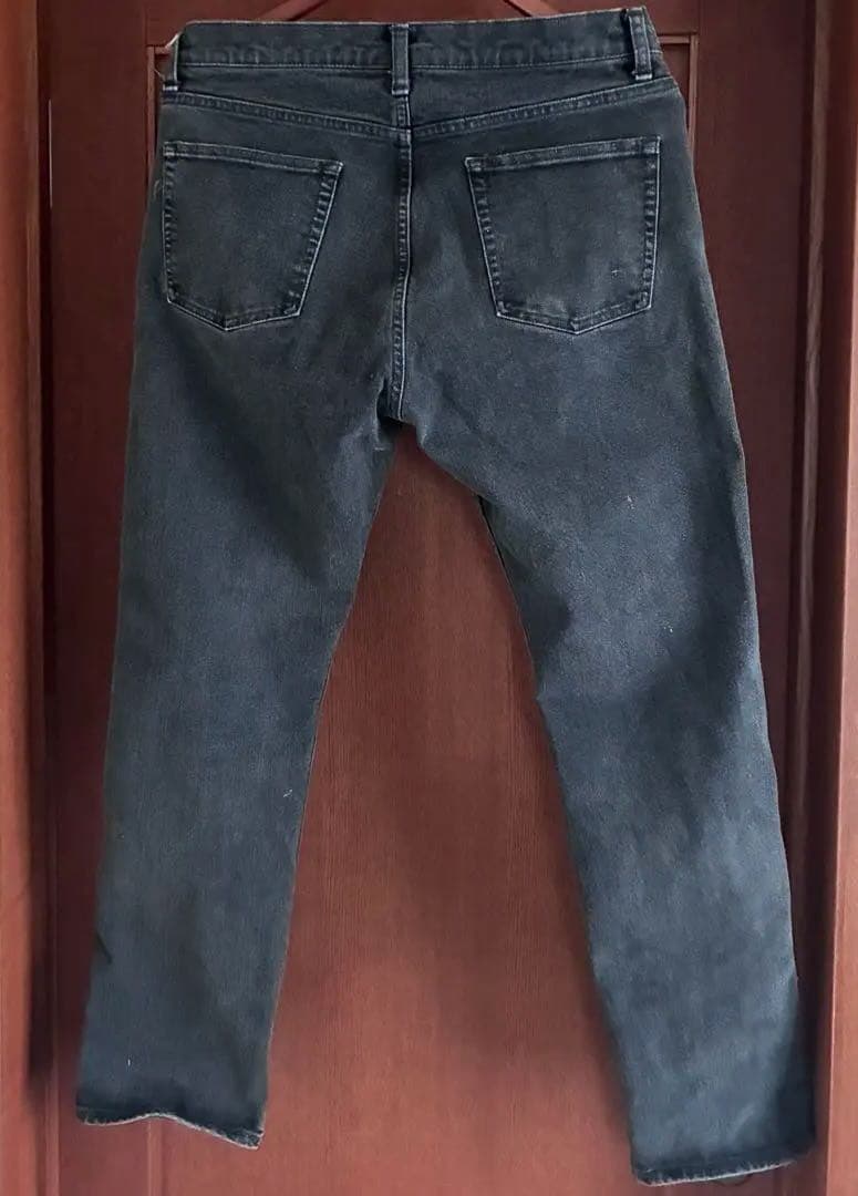 TAPERED SLIM STRAIGHT BLACK DENIMロンハーマン