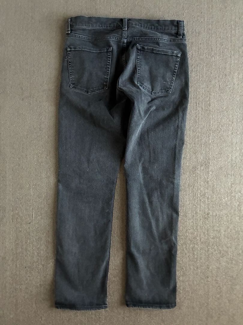 TAPERED SLIM STRAIGHT BLACK DENIMロンハーマン