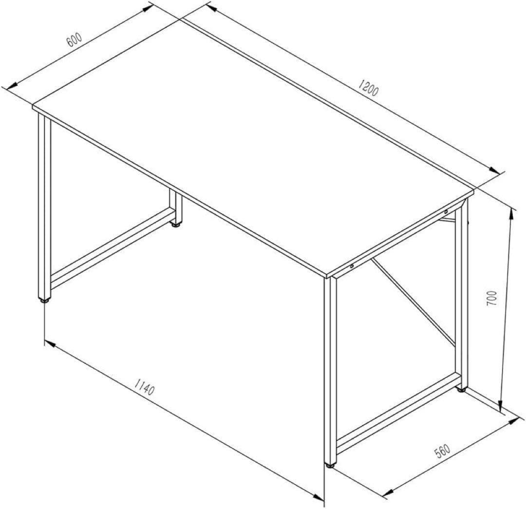 パソコンデスク LW-T1260 幅120cm ブラック