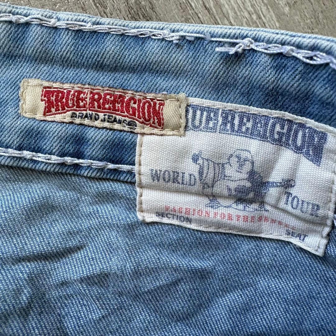⭐️IO着用⭐️ TRUE RELIGION デニムパンツ　色落ち加工　32