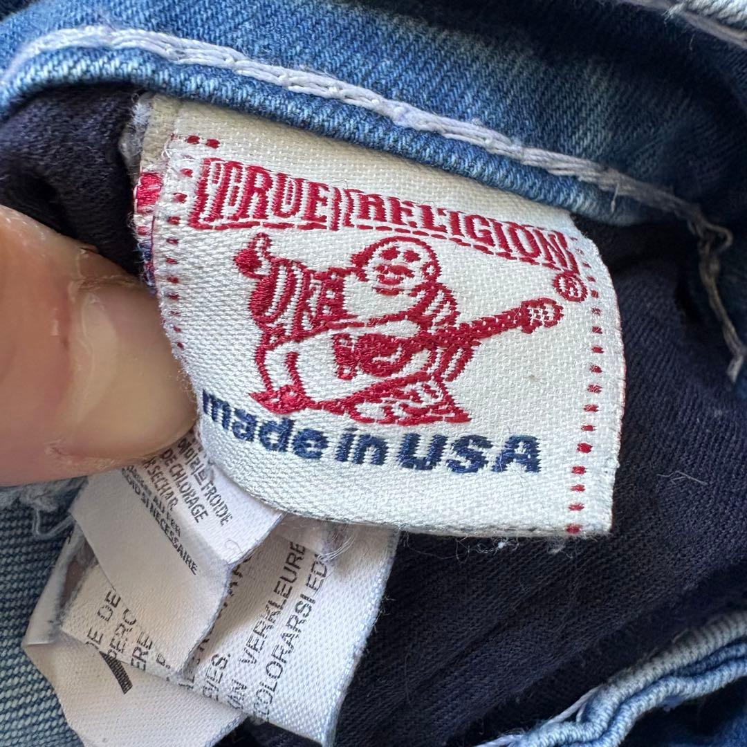 ⭐️IO着用⭐️ TRUE RELIGION デニムパンツ　色落ち加工　32