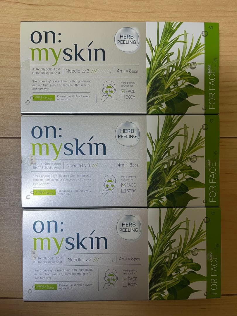 on: myskin ハーブピーリング 4ml×8包