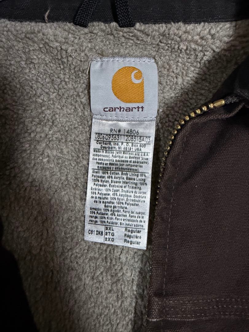 Carhartt カーハートブラウン ダックジャケット デトロイトジャ