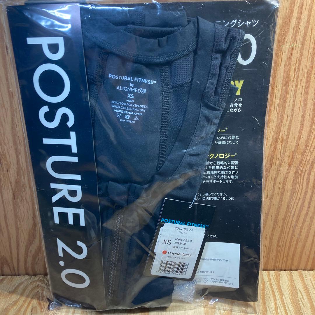 POSTURE 2.0  ジッパータイプ　男性用　ブラック　XS