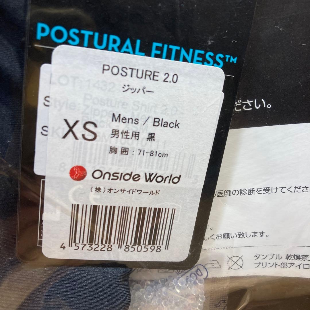 POSTURE 2.0  ジッパータイプ　男性用　ブラック　XS