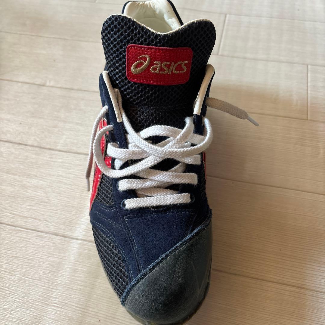 asics スパイクシューズ ネイビー/レッド27.0cm