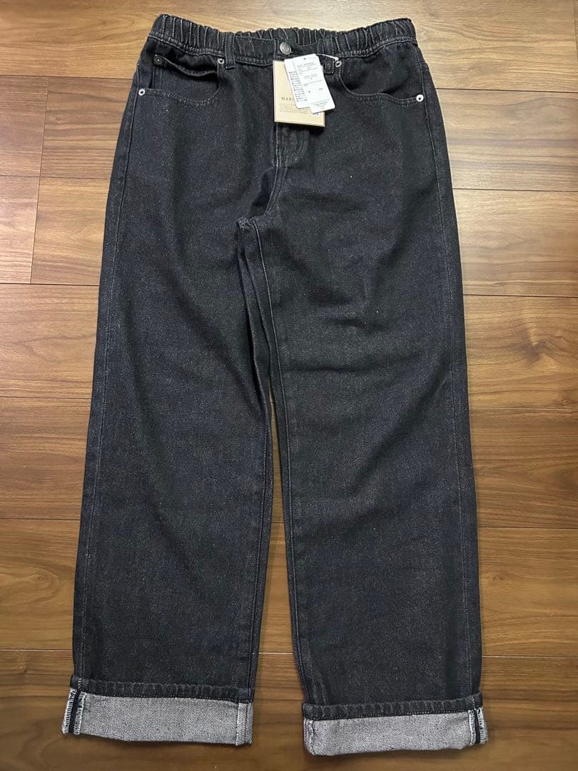 MARIE しまむらPAPA×DENIM ジャケットロールアップデニム M 中黒