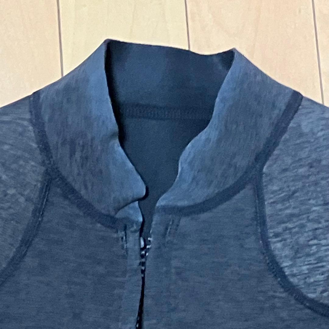 レディース 長袖タッパー フロントジップ ウェットスーツ タッパー ダークグレー