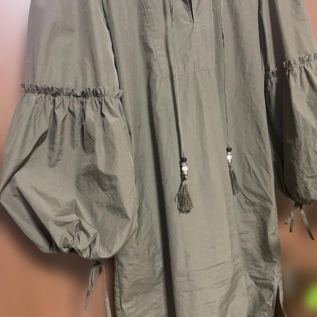MaxMara カーキシャツワンピース 38