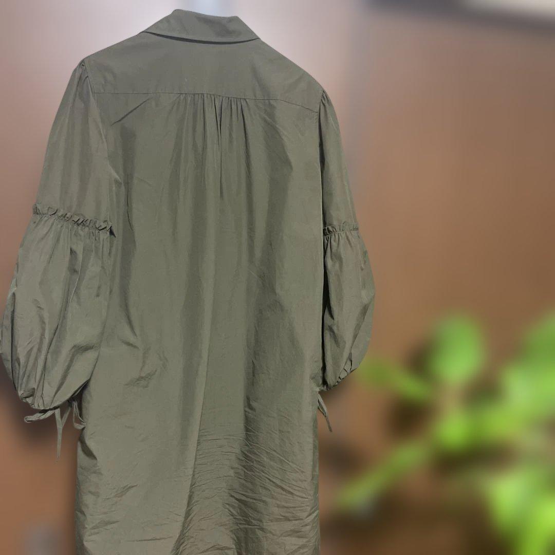 MaxMara カーキシャツワンピース 38