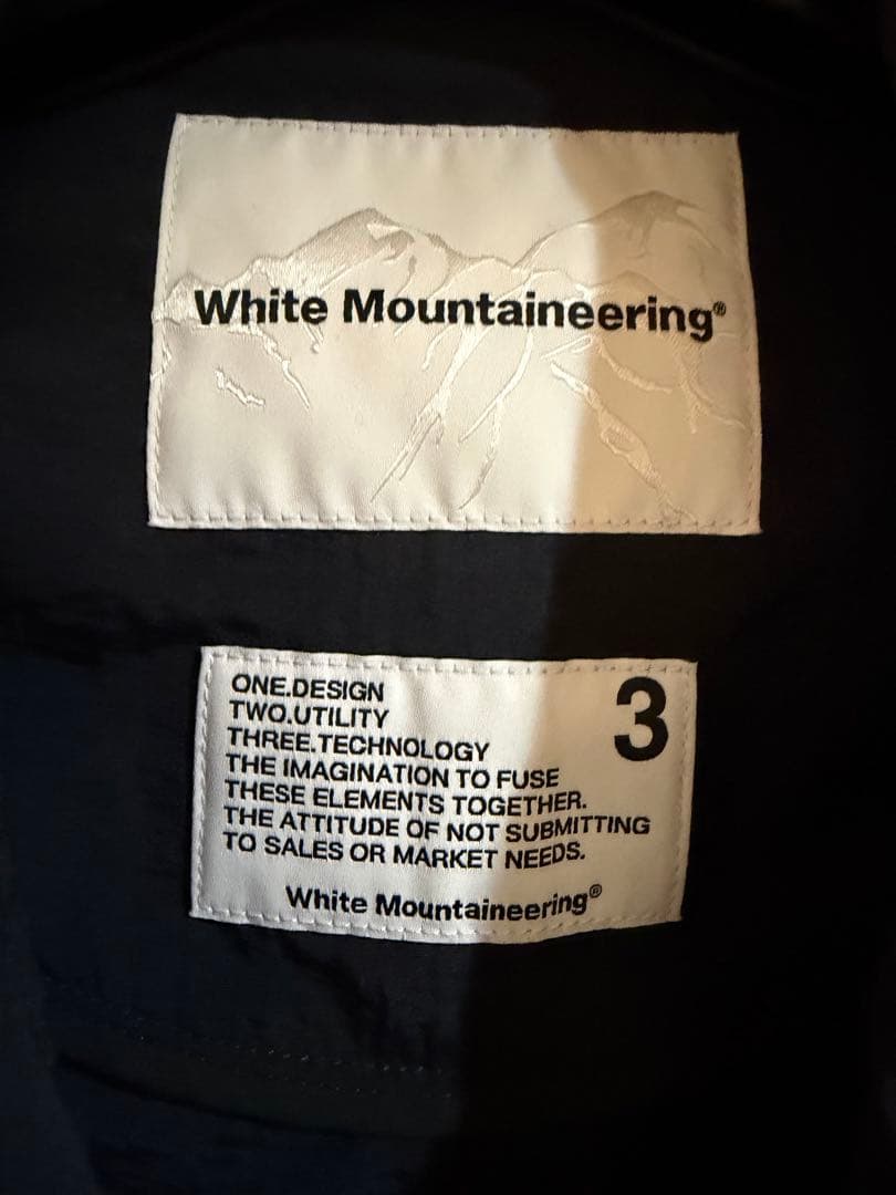 White Mountaineering ジャケット サイズ3 ネイビー