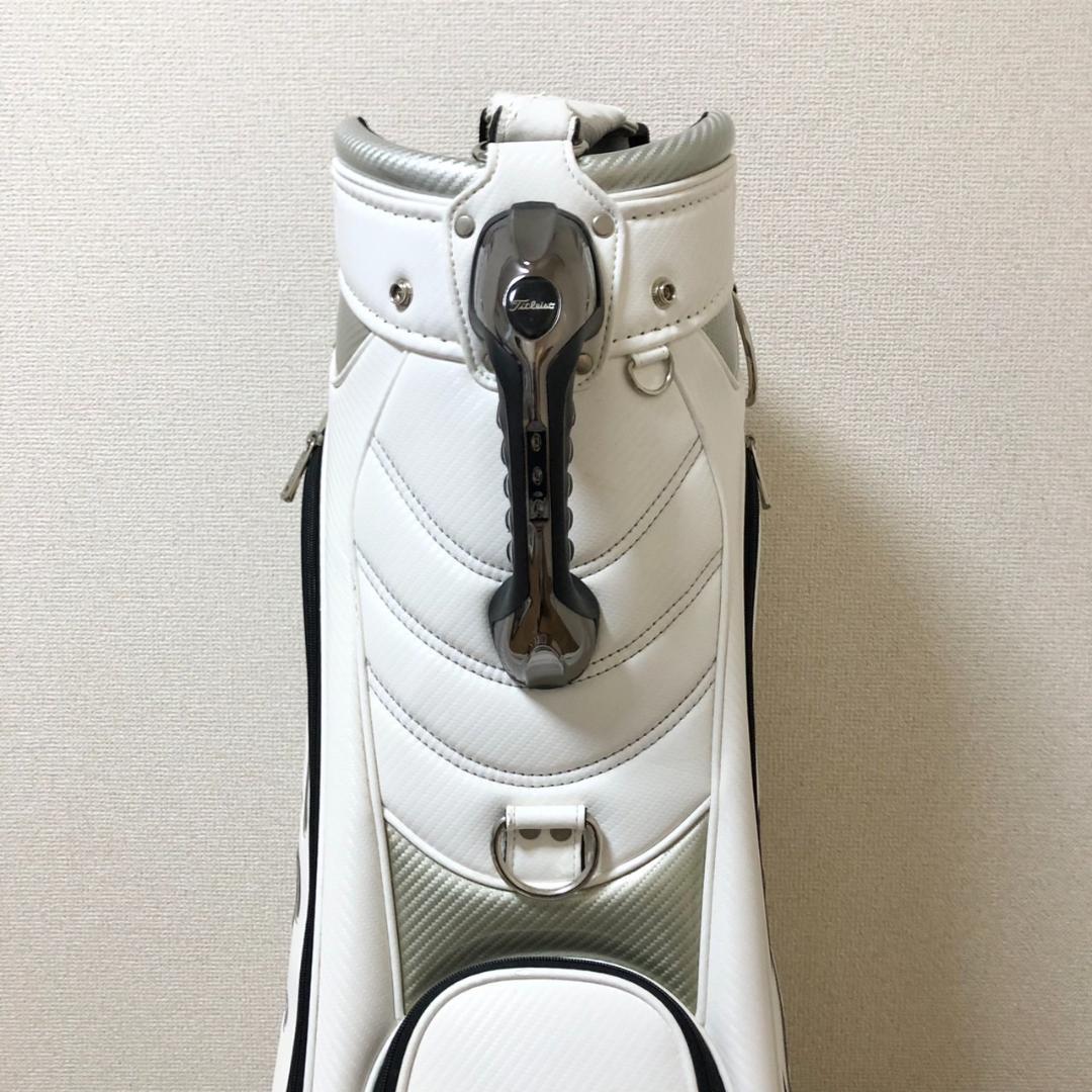 Titleist タイトリスト ゴルフ キャディバッグ 5分割 カート ホワイト