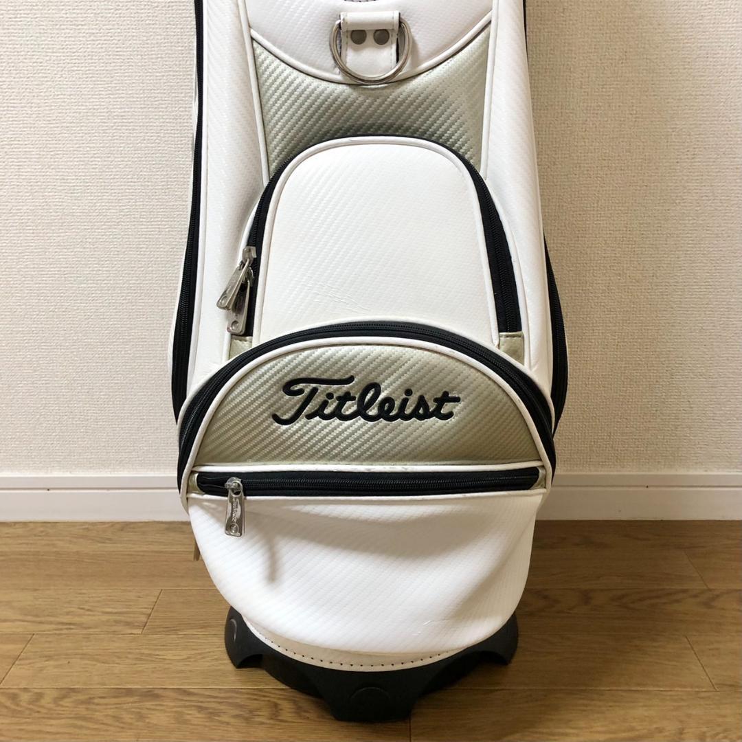 Titleist タイトリスト ゴルフ キャディバッグ 5分割 カート ホワイト