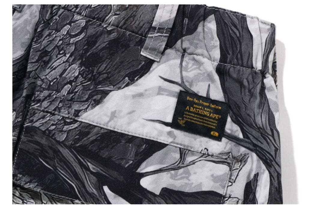 パンツ A BATHING APE TREE EDGE CAMO CARGO PANTS