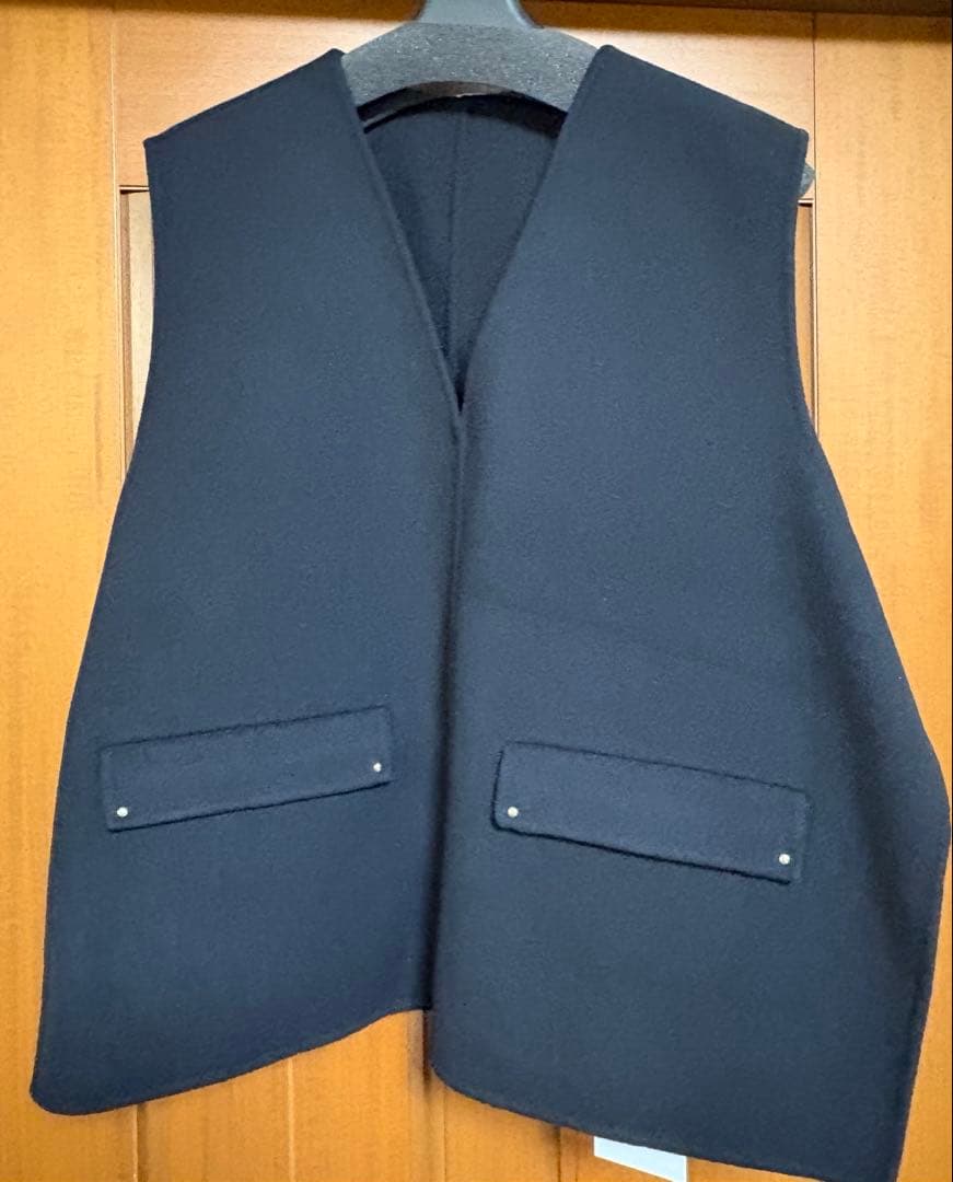 みんと 　OHGA オーガ WOOL VEST ウール ベスト ブラック
