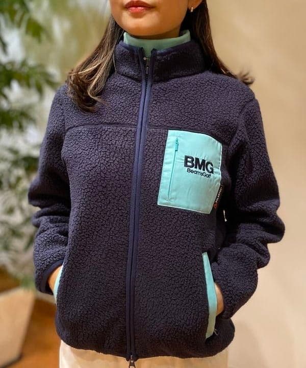 ★美品★　BEAMS GOLF　パイピング ボア ブルゾン　サイズ　S
