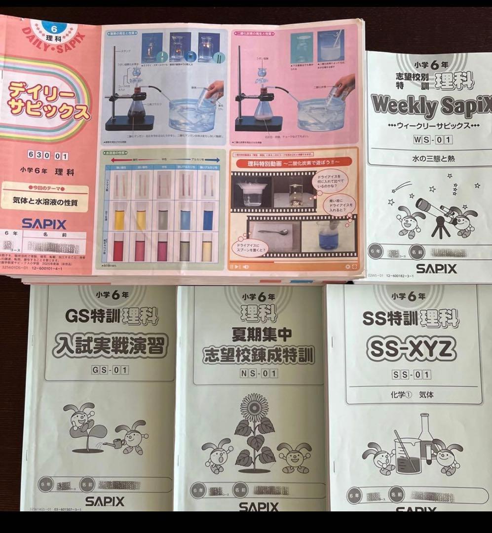 ☆専用☆ サピックス SAPIX 6年　社会　理科