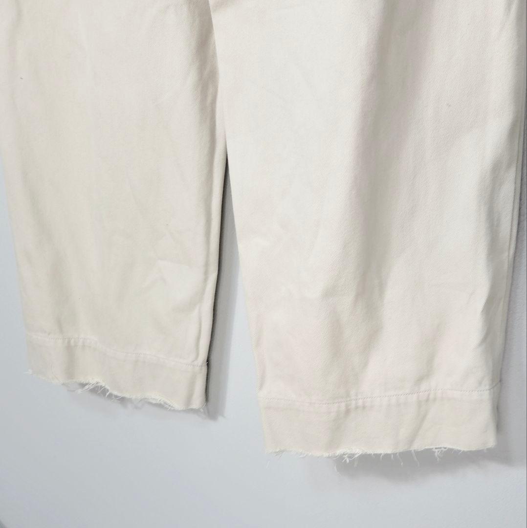 パンツ YOKE CUT-OFF WIDE-LEGGED DENIM TROUSERS