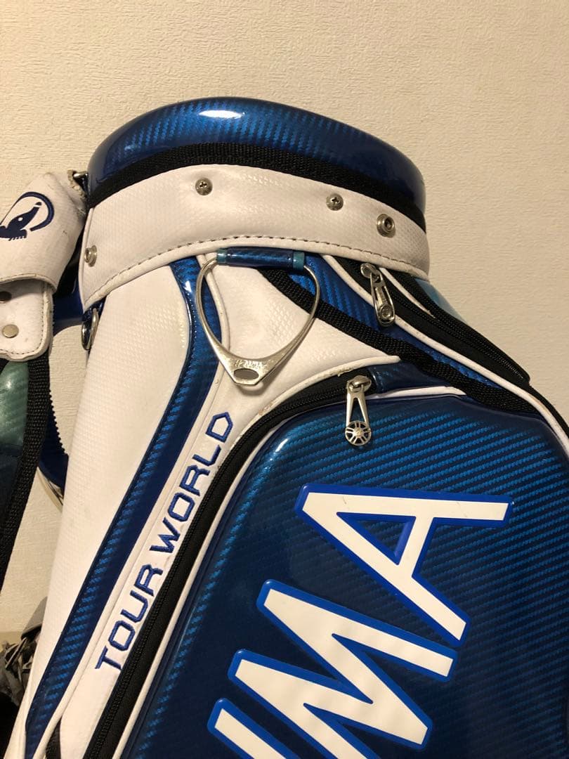 【送料込み】廃盤　高級HONMA TOUR WORLD キャディバッグ 青　白