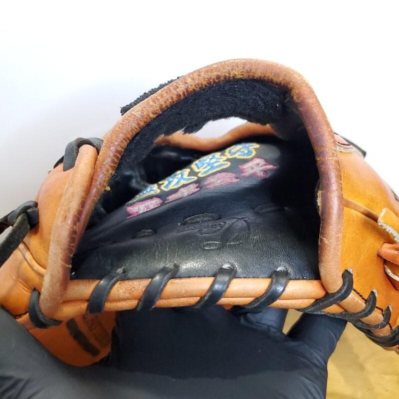 ZETT 日本製 プロステイタス 佐藤刻印 旧ラベル レア 内野用 硬式グローブ