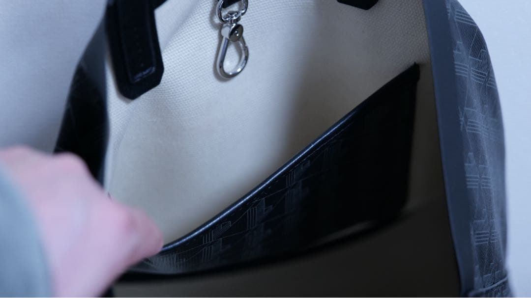 【未使用】LACOSTE トートバッグ 黒 A4収納 通勤通学