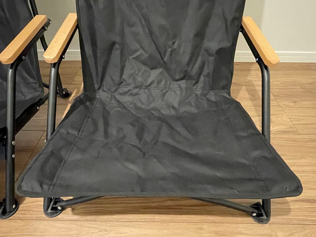 2脚セット 美品 FIELDOORフィールドア アウトドア チェア あぐらチェア