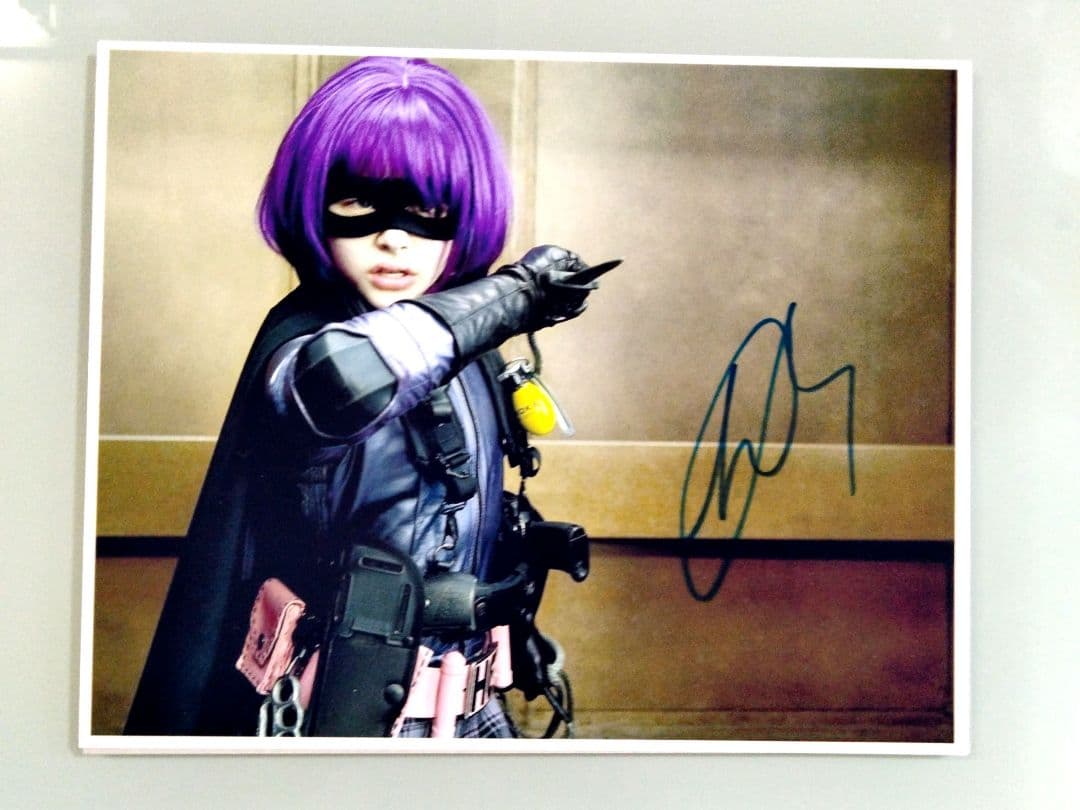 クロエ・グレース・モレッツ直筆サイン入り超 特大写真…キック・アス…