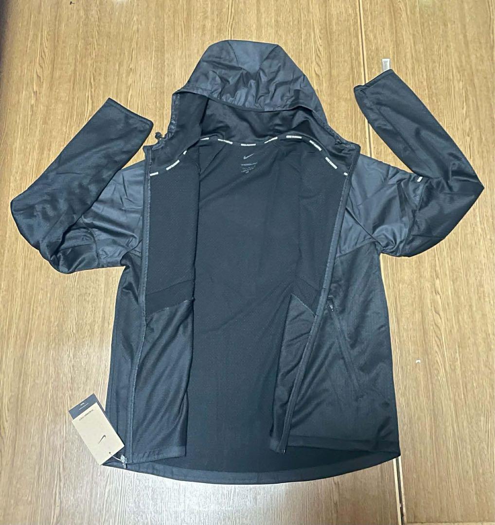 L 新品 ナイキ ランニングジャケット スフィア 防寒 サーマ ウィンドブレーカ