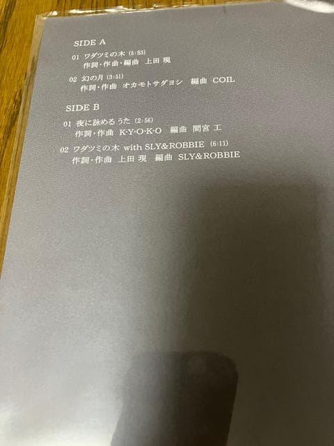 元ちとせ　ワダツミの木　レコード　新品