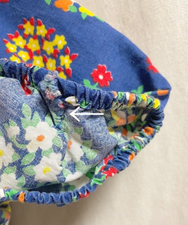 vintage blue flower dress マキシワンピース 古着