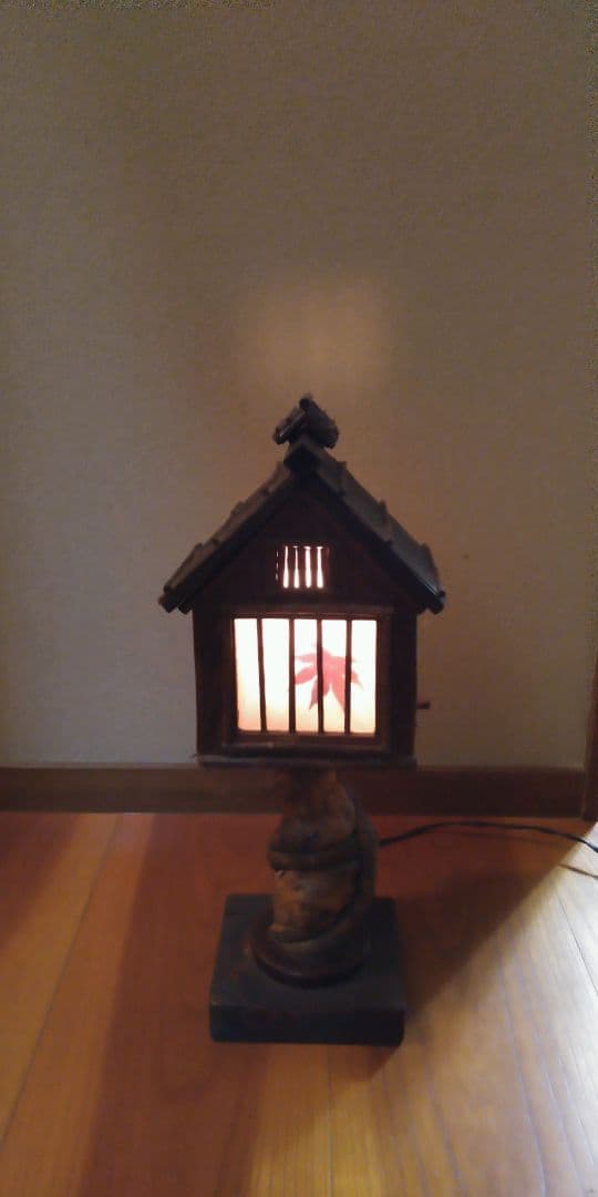 和風 民芸調 電気スタンド