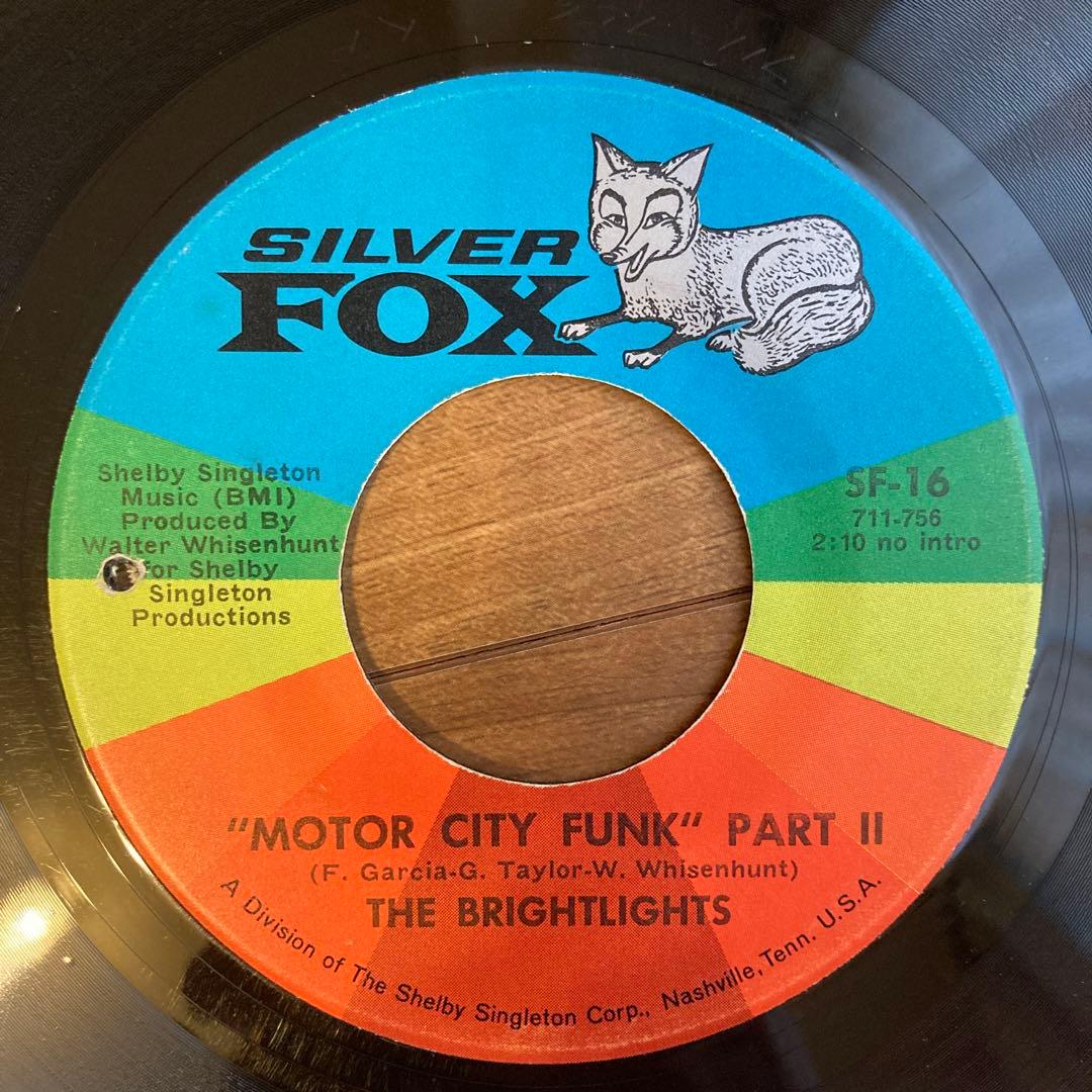 THE BRIGHTLIGHTS MOTOR CITY FUNK 7インチ